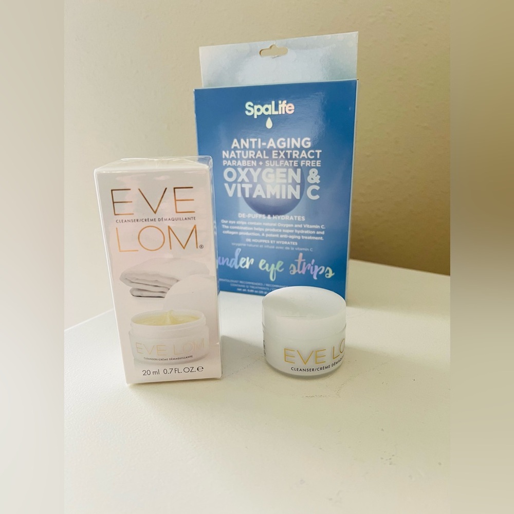 Eve Lom And Spa Life | Lot Of 3 Products | Cleanser 20ml x 2 | Under Eye Strips